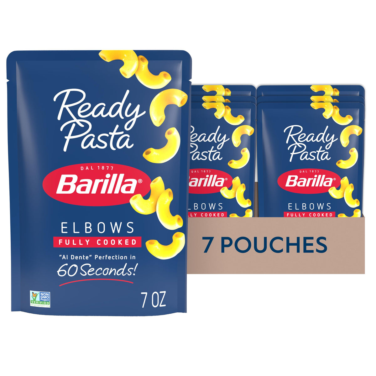 Barilla Ready Pasta elbows pouch for quick, ready-to-eat weeknights.