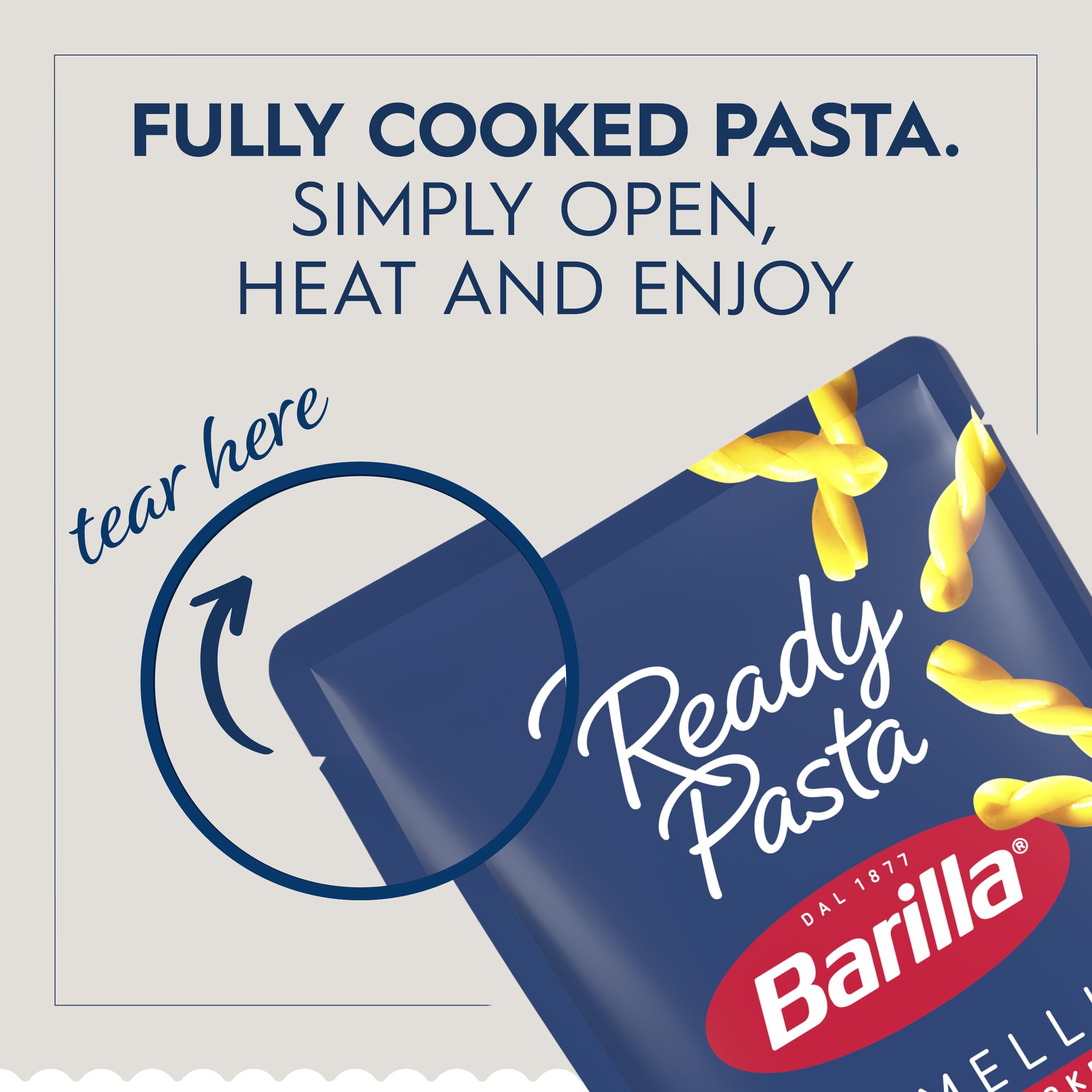 Barilla Ready Pasta Gemelli for quick pasta salads and meal prep.