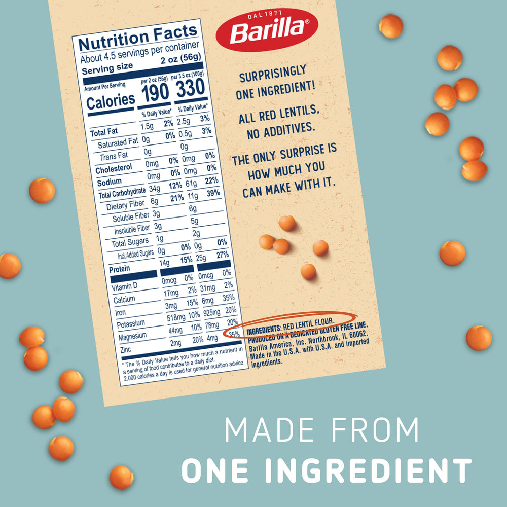 Pesto pairing idea with Barilla Red Lentil Rotini on a plate.