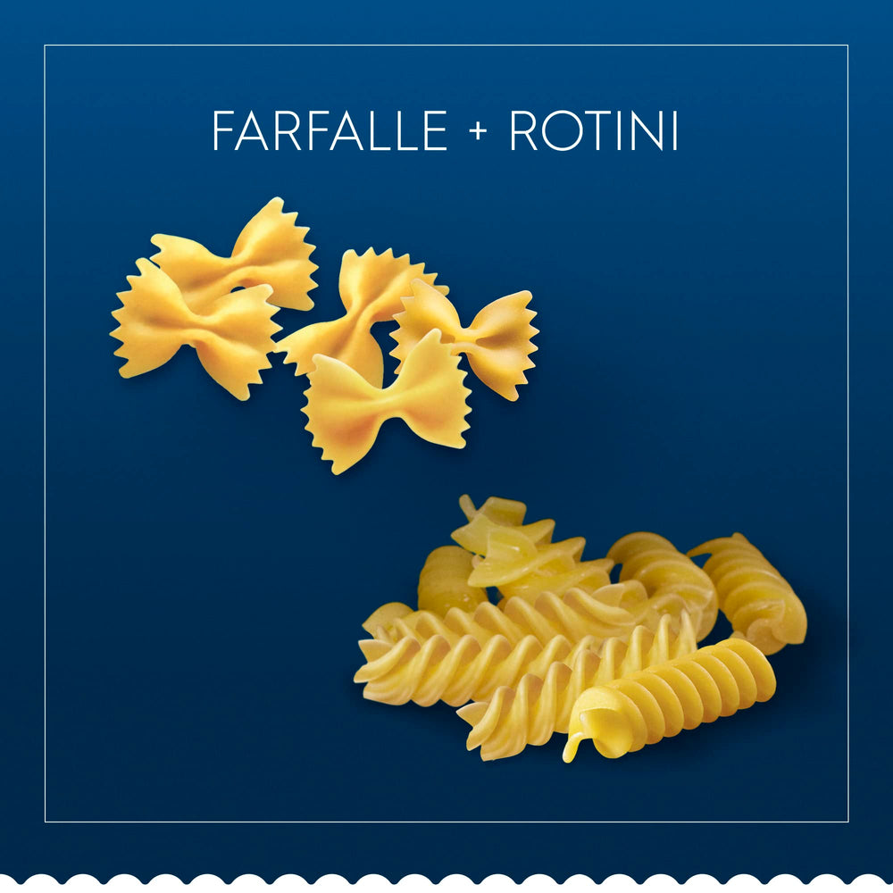 Barilla vegan-friendly pasta serving suggestion emphasizing meatless option.