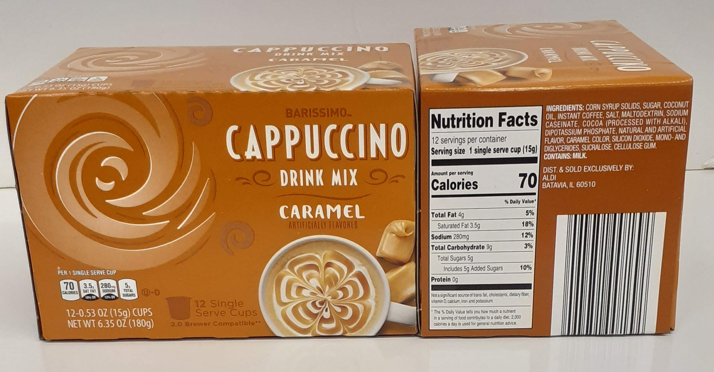 Barissimo Caramel Cappuccino K-Cup pods for easy, consistent flavor in every cup.