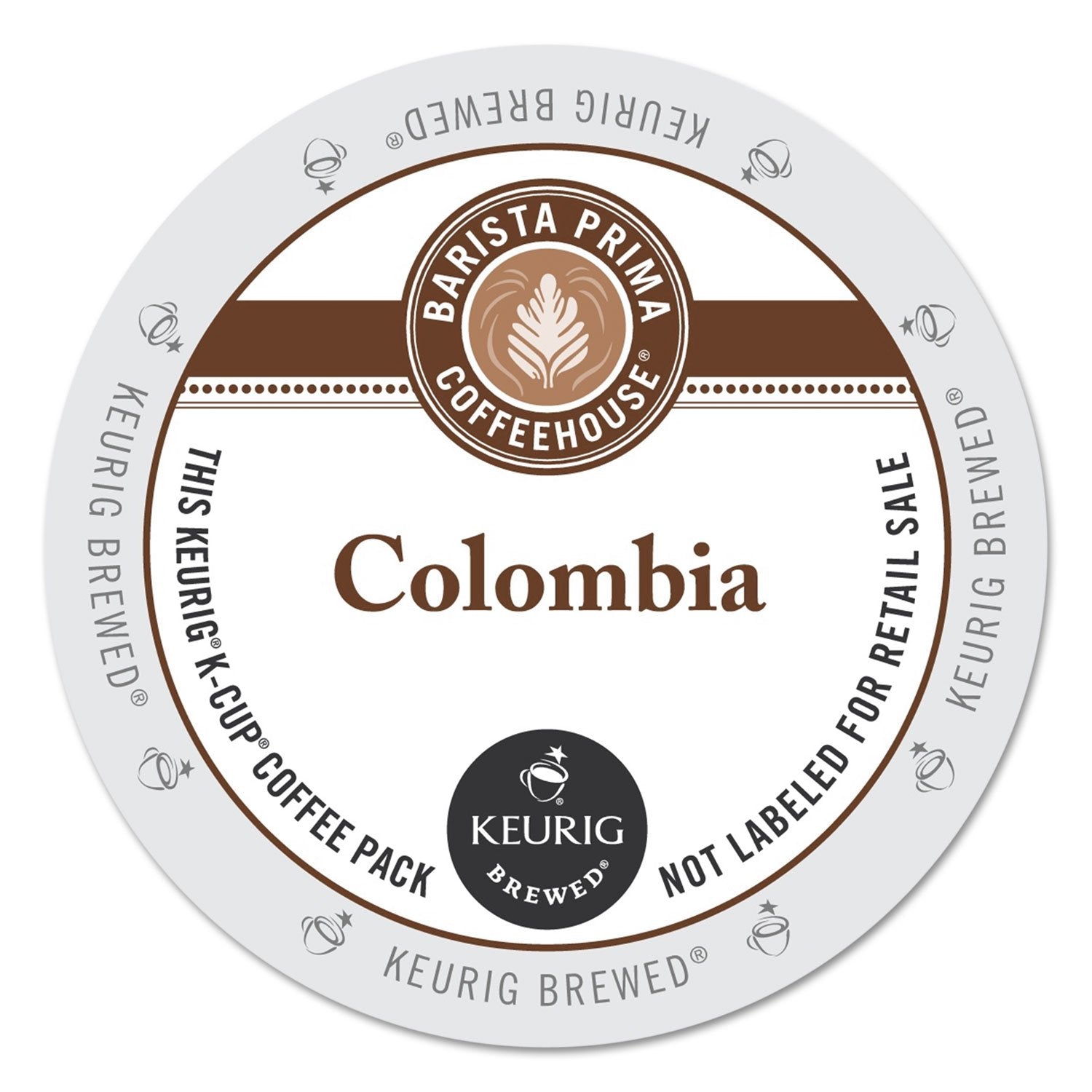 Barista Prima Coffeehouse K-Cup for Keurig brewers delivering bold Colombian flavor.