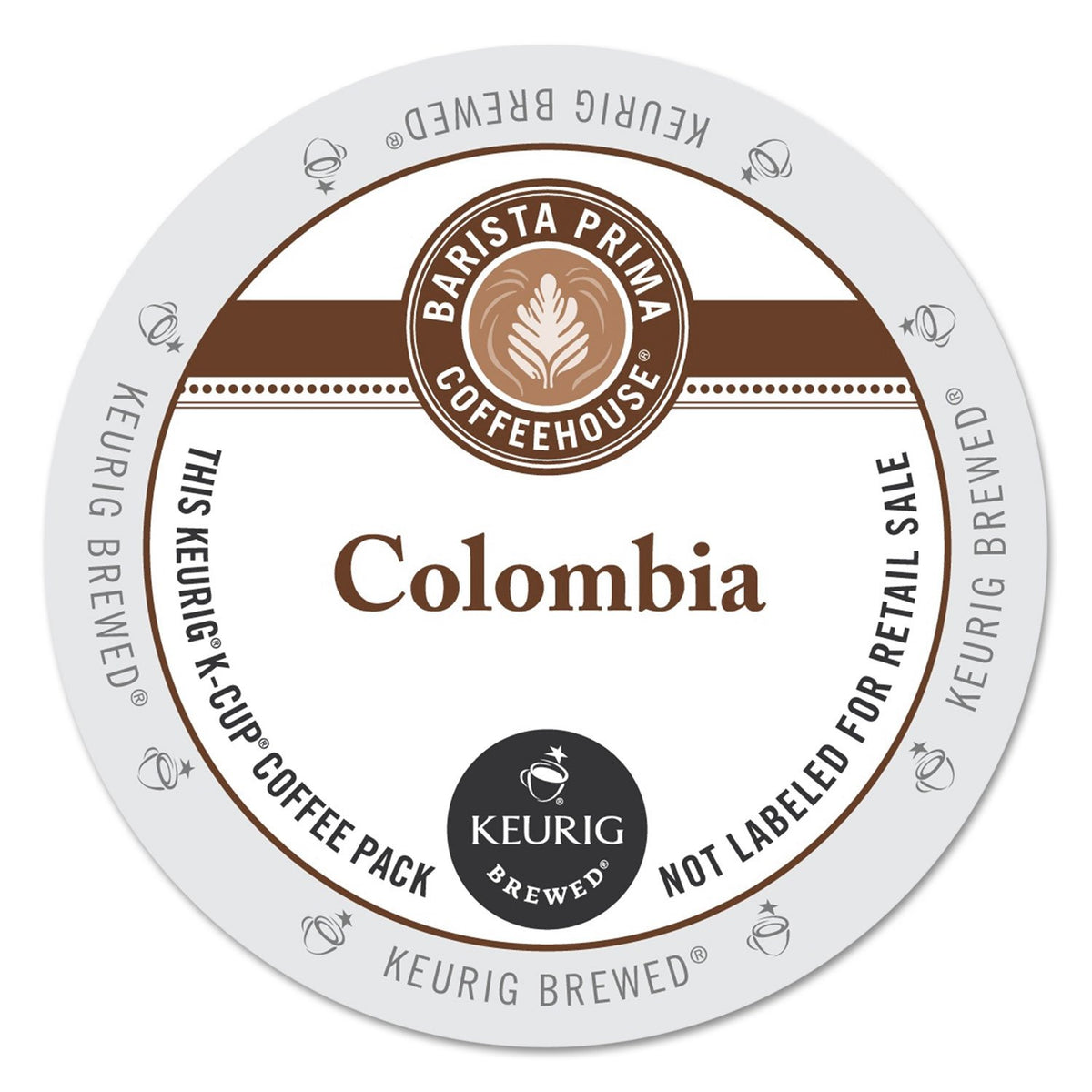 Barista Prima Coffeehouse K-Cup for Keurig brewers delivering bold Colombian flavor.