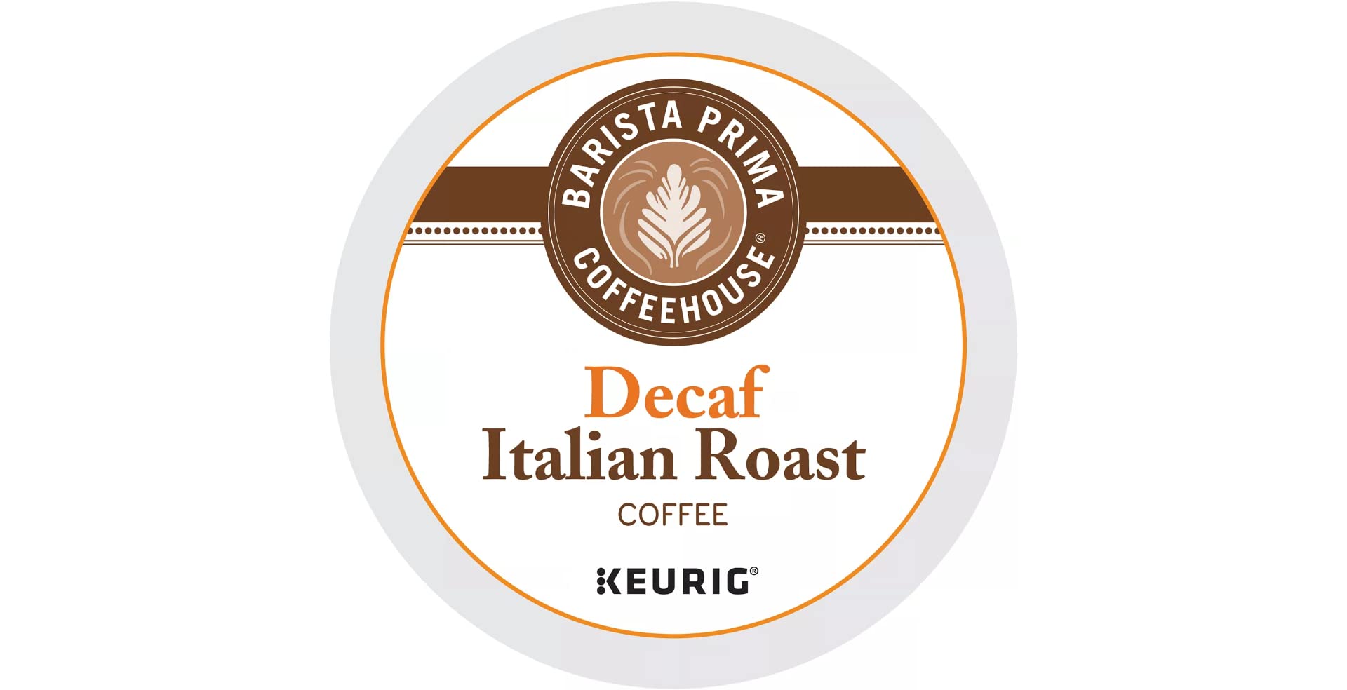 Barista Prima Decaf Italian Roast KCup box ready for easy single-serve brewing