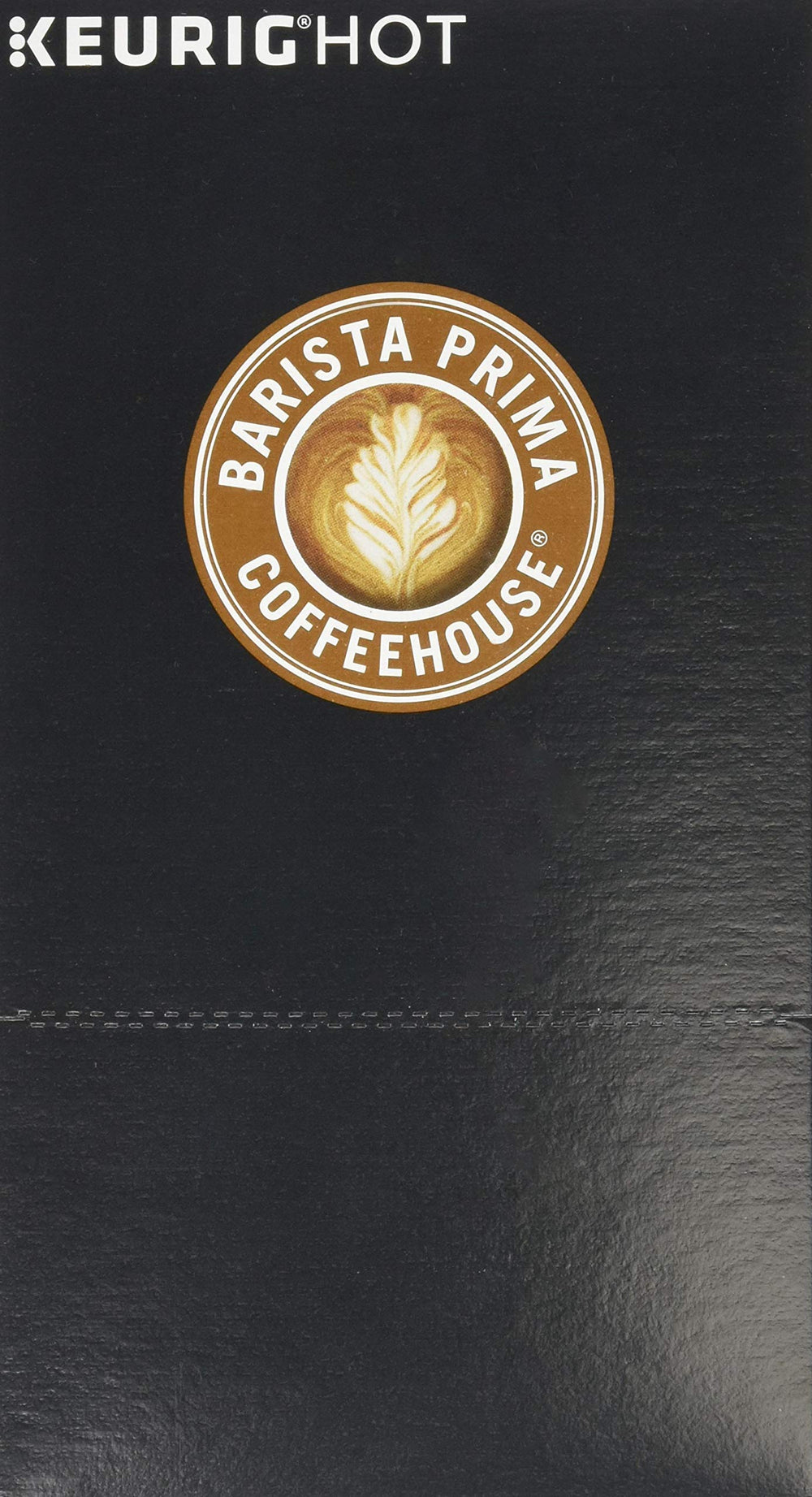 Barista Prima French Roast droplets on cup rim hint at intensity