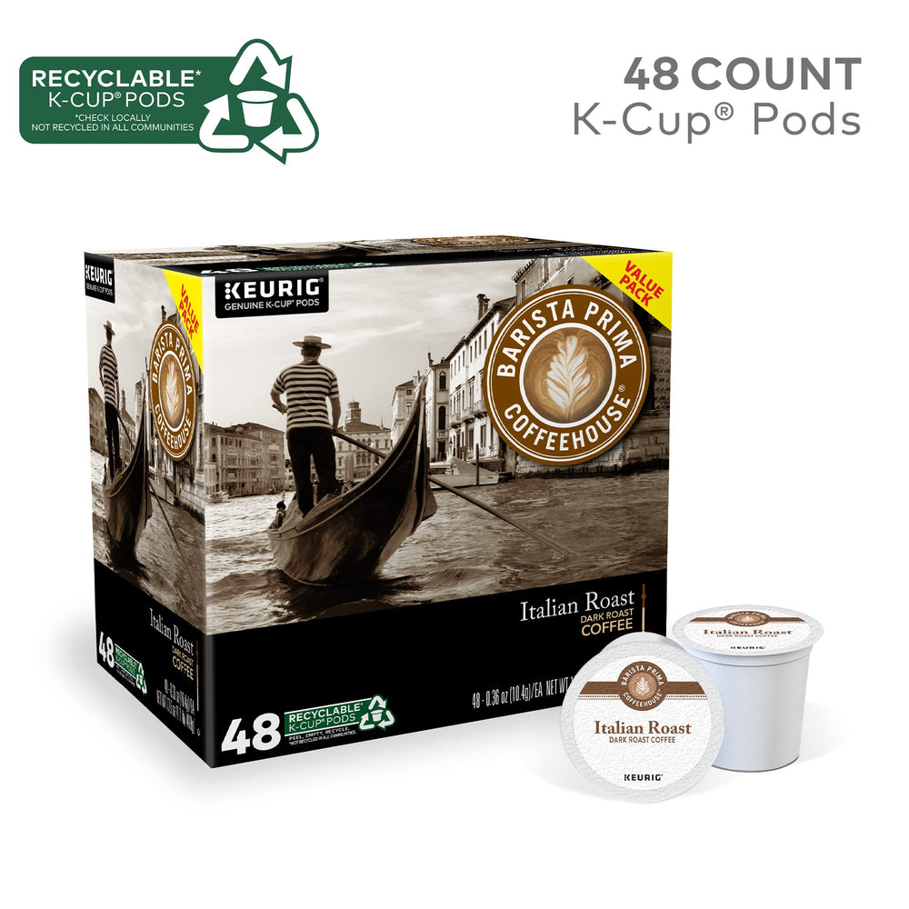 Barista Prima Italian Roast packaging and label visible for quick decisions