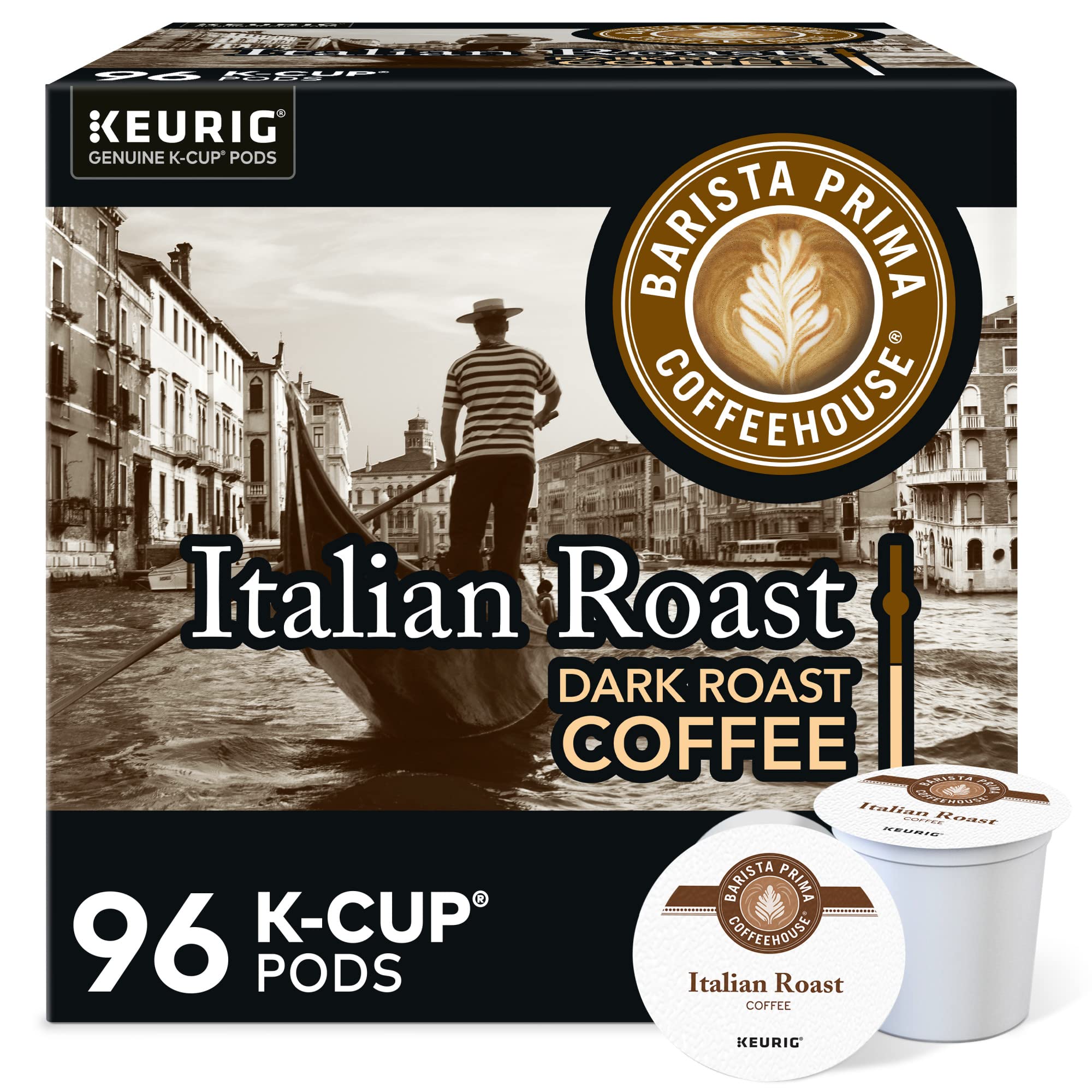 Barista Prima Italian Roast pod close-up highlighting bold flavor potential