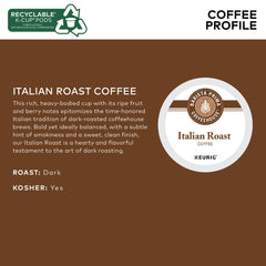 Barista Prima Italian Roast pod in brewer ready for a rich brew