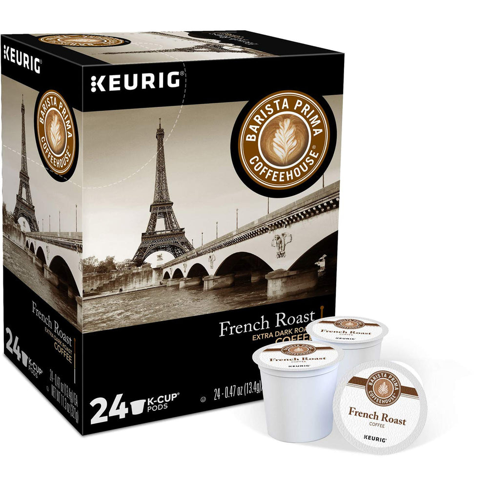 Barista Prima K-Cup lid variant showcasing packaging change while maintaining intense flavor