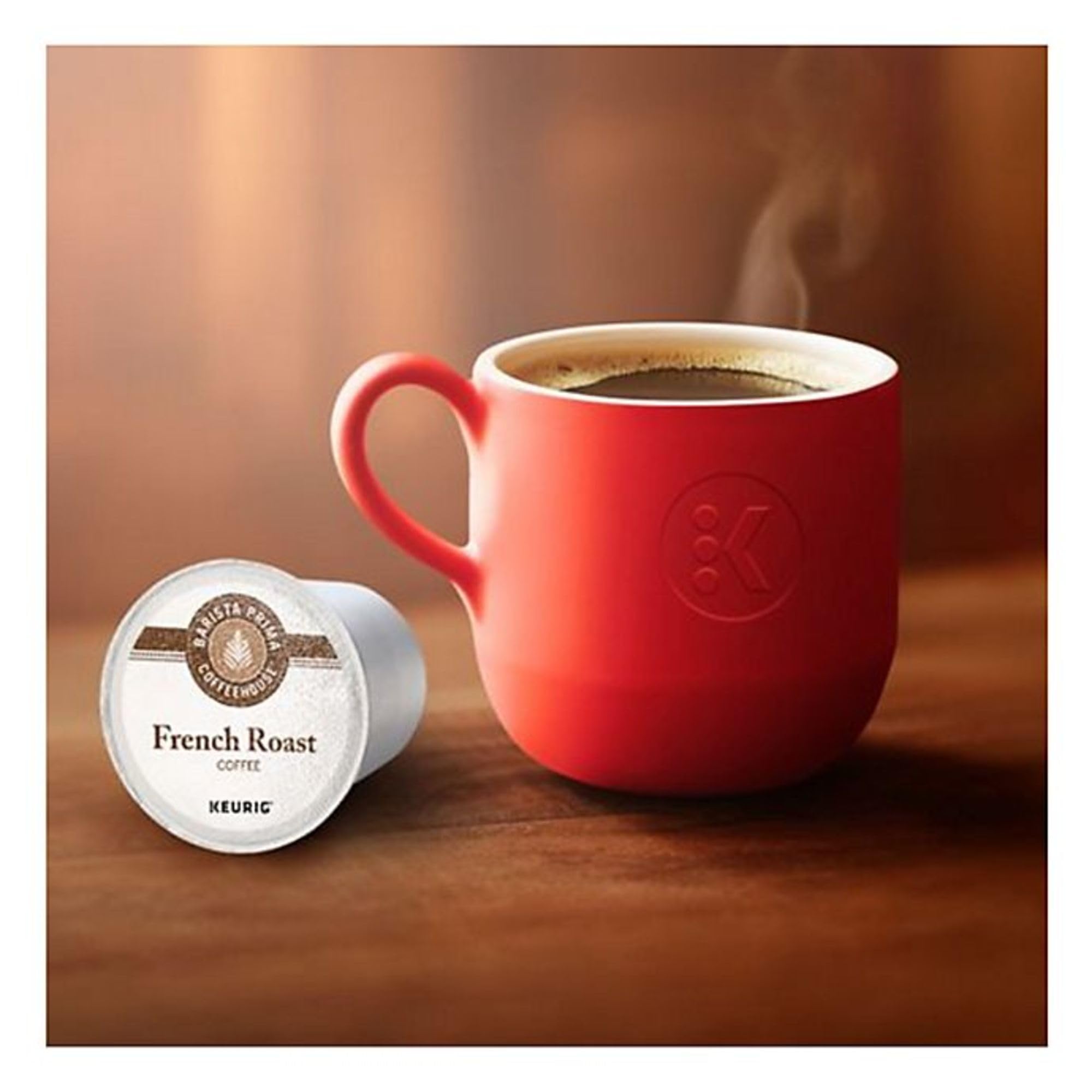Barista Prima recyclable K-Cup pods close-up underlining eco-friendly option