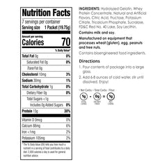 BariWise Protein Fruit Drink Wildberry close-up highlighting 15g protein per serving