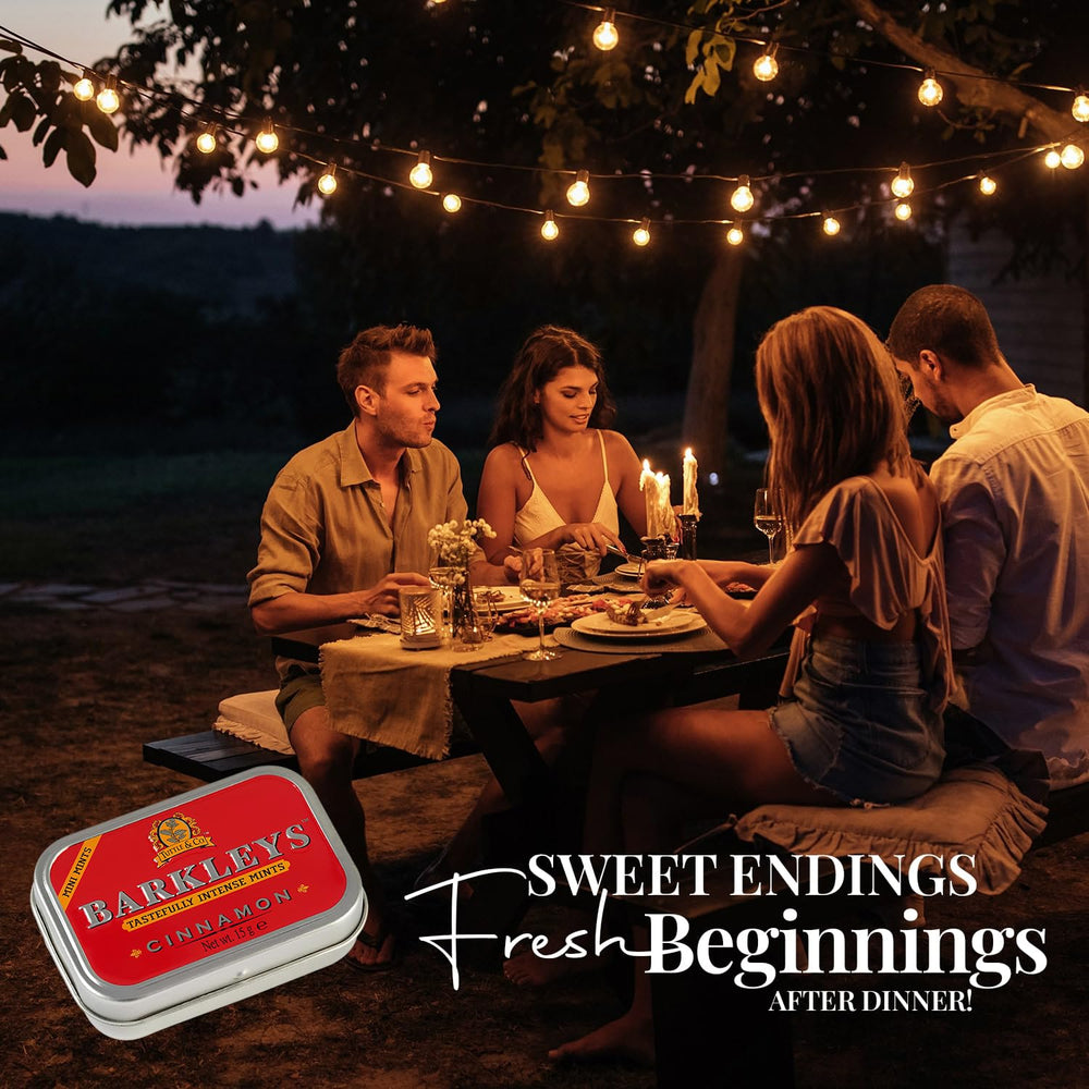 Barkleys eco-conscious mini tin packaging emphasizes reuse and sustainability.