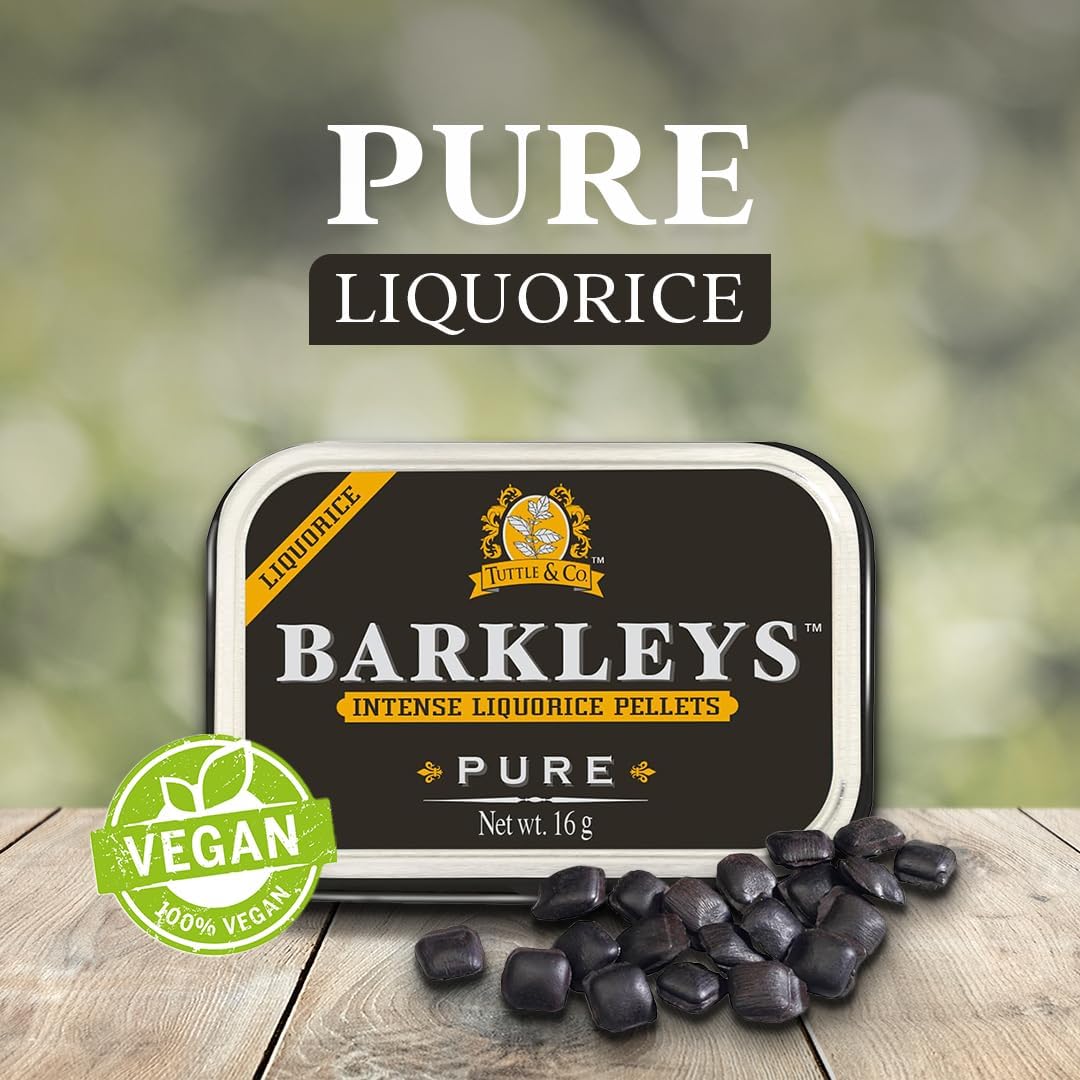 Barkleys licorice candy nutrition label detail for informed snacking
