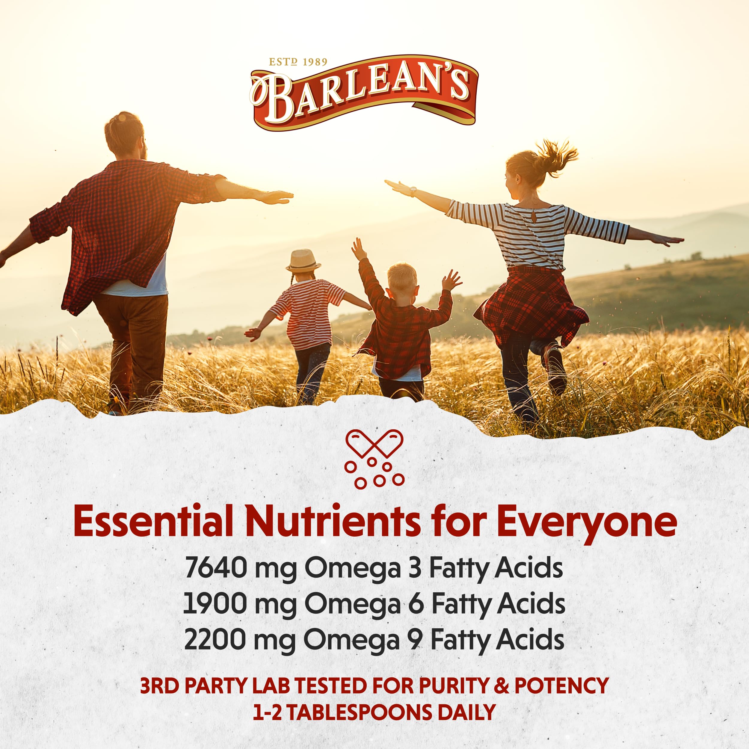 Barlean's flaxseed oil in a dressing bowl invites healthy salad ideas.