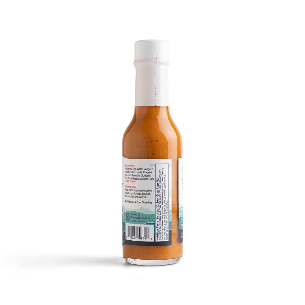 Bullwhip kelp hot sauce on tacos adds versatile flavor boost.