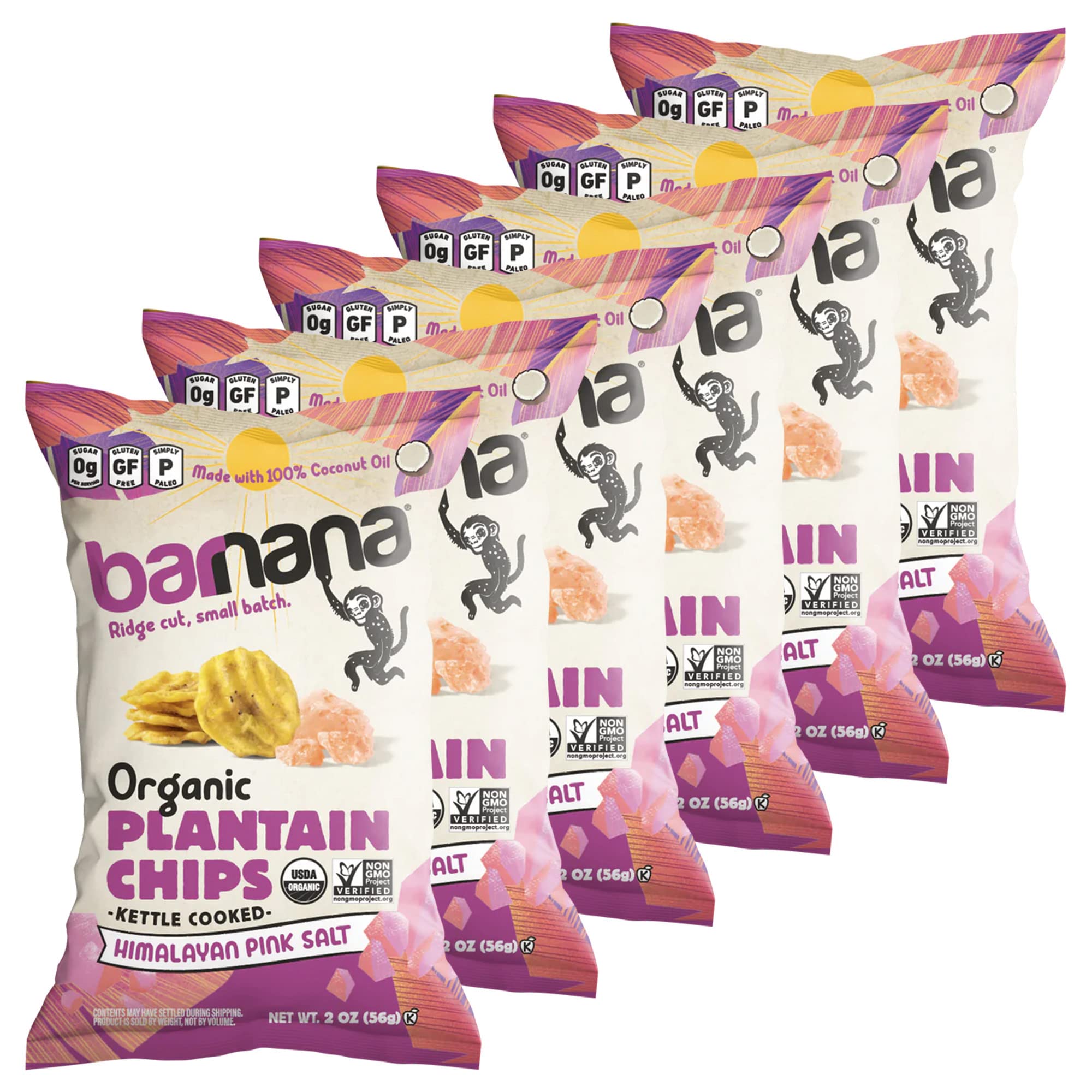 Barnana Organic Plantain Chips packaging ready to grab on the go