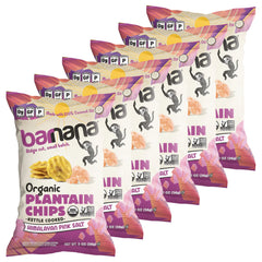 Barnana Organic Plantain Chips packaging ready to grab on the go