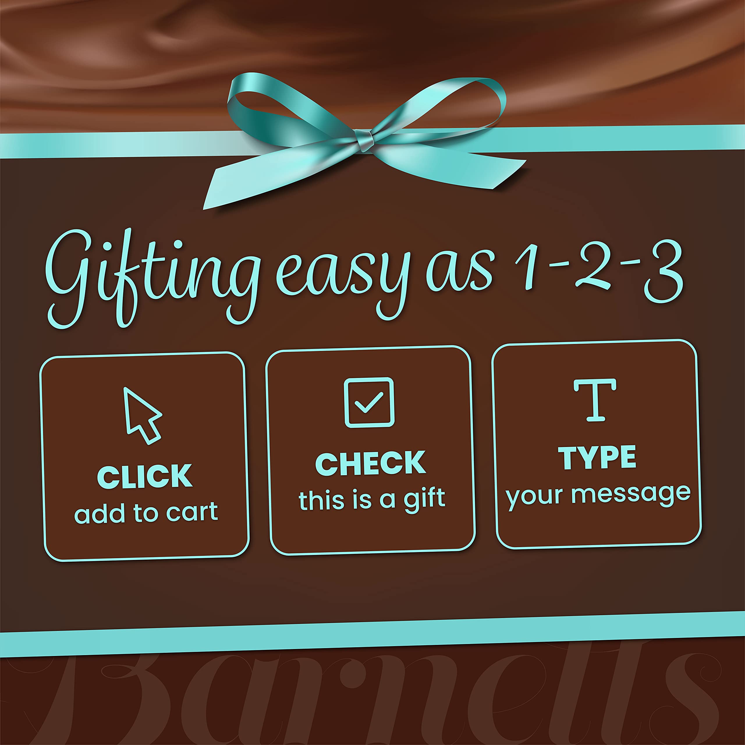 Barnetts floral-inspired gift theme elevates the celebration mood.