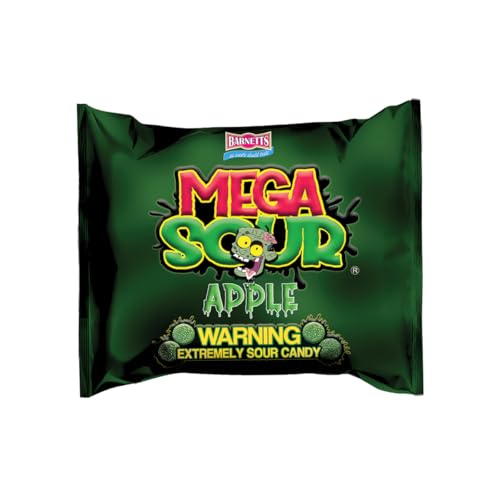 Barnetts Mega Sour Apple juicy apple flavor after the sour moment.