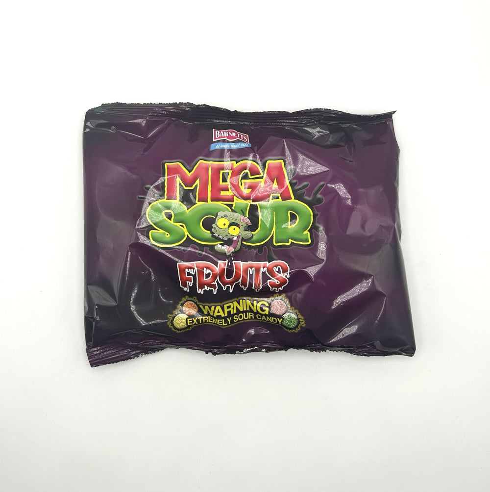 Barnetts Mega Sour Fruits assorted juicy flavors ideal for sharing.