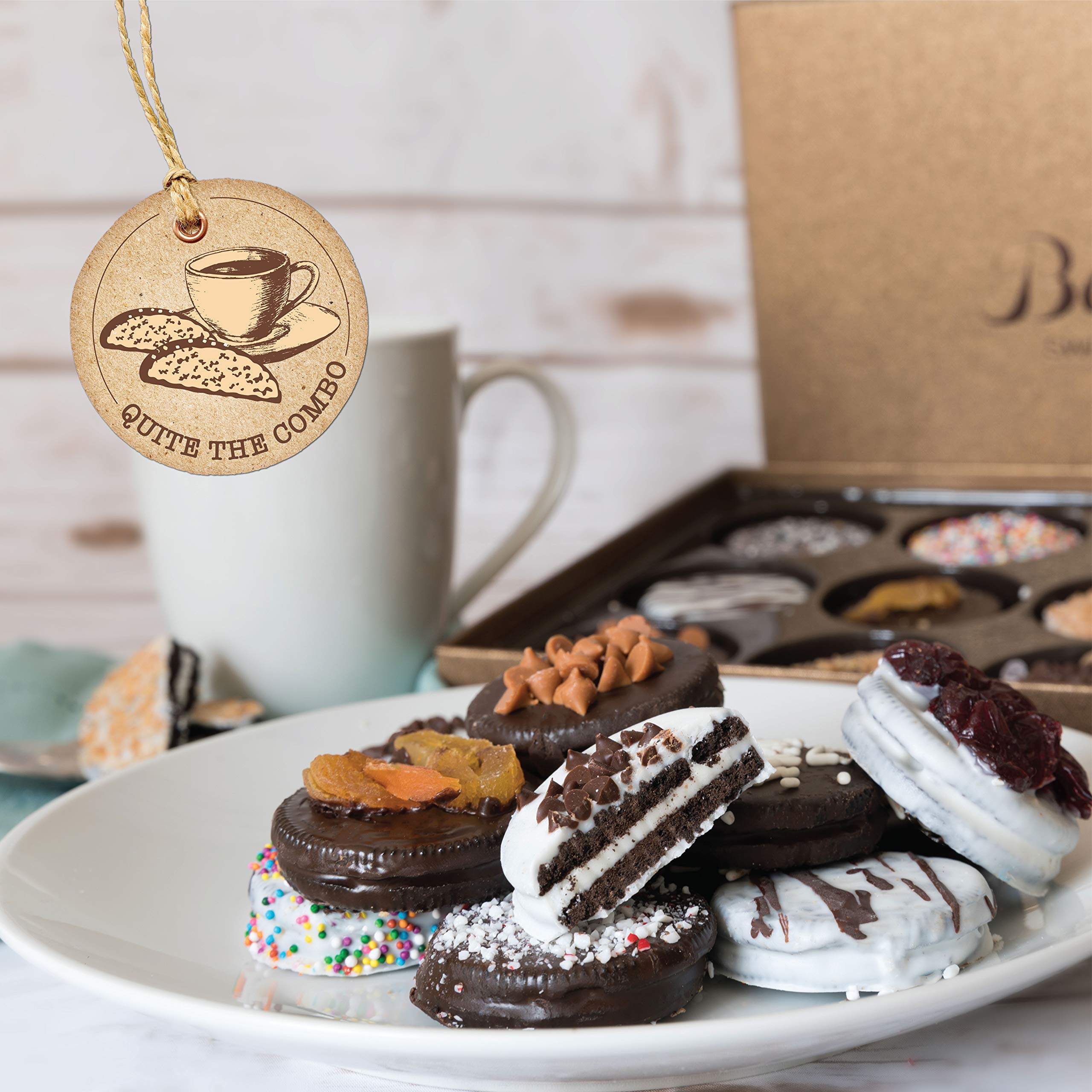 Barnetts premium dark chocolate cookies highlight rich flavor and indulgence.