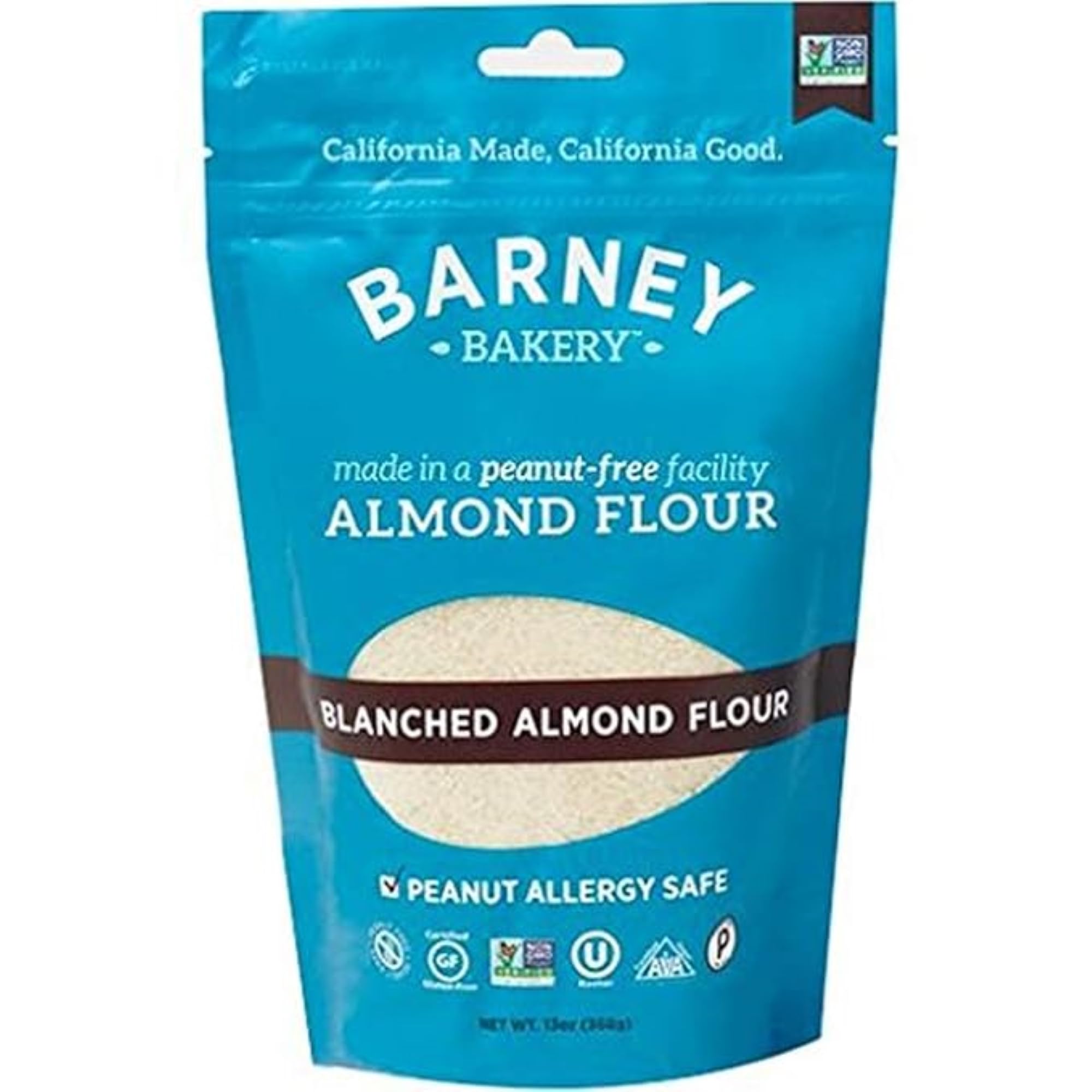 Barney Butter almond flour 13oz bag for low-carb baking and breading.