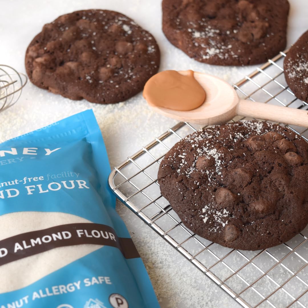Barney Butter almond flour produced in a gluten-free facility for allergen-friendly baking.