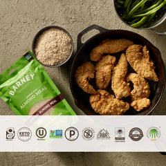 Barney Butter almond meal is ideal for breading and keto meals in the kitchen.