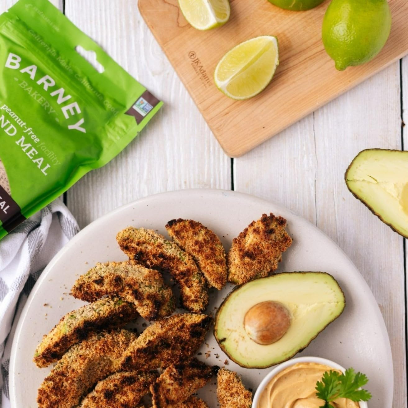Barney Butter almond meal provides vitamin E and magnesium as part of a balanced diet.