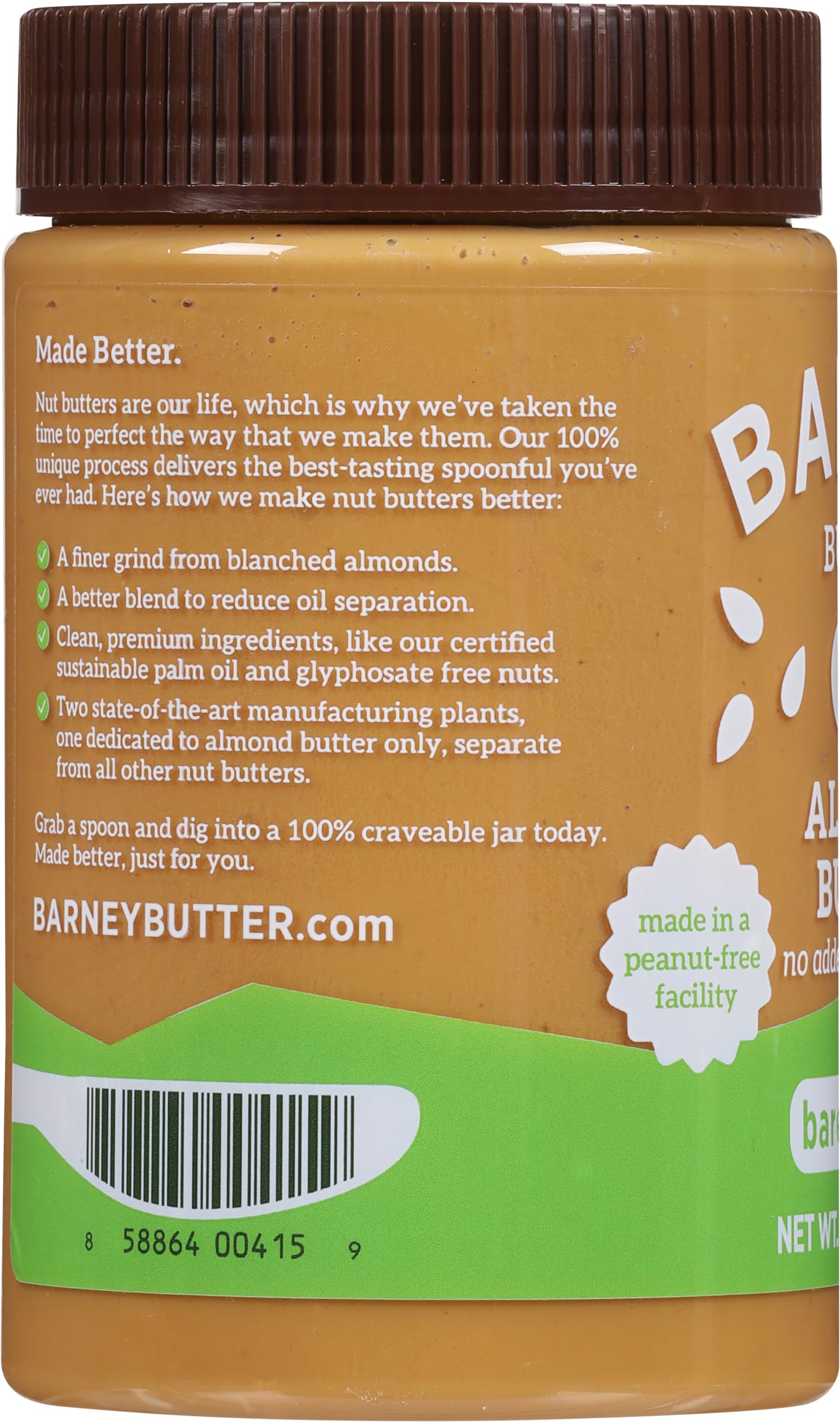 Barney Butter Bare Crunchy no-added-sugar formula for mindful snacking