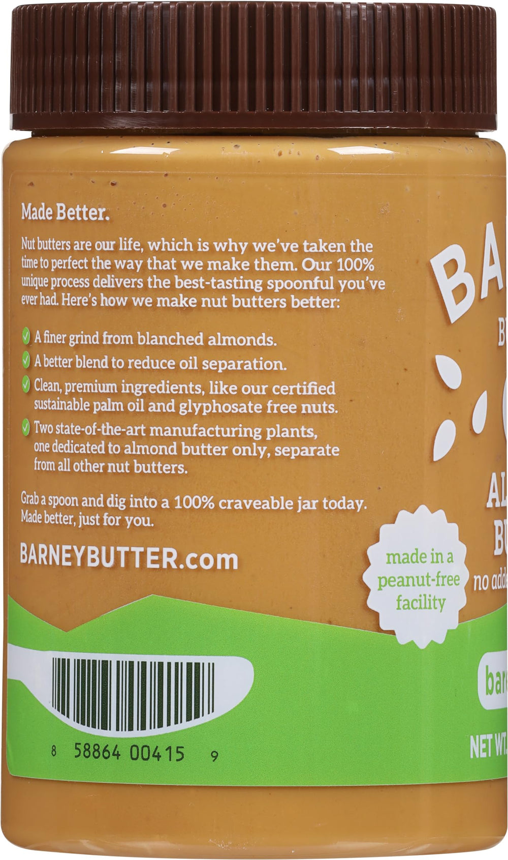 Barney Butter Bare Crunchy no-added-sugar formula for mindful snacking