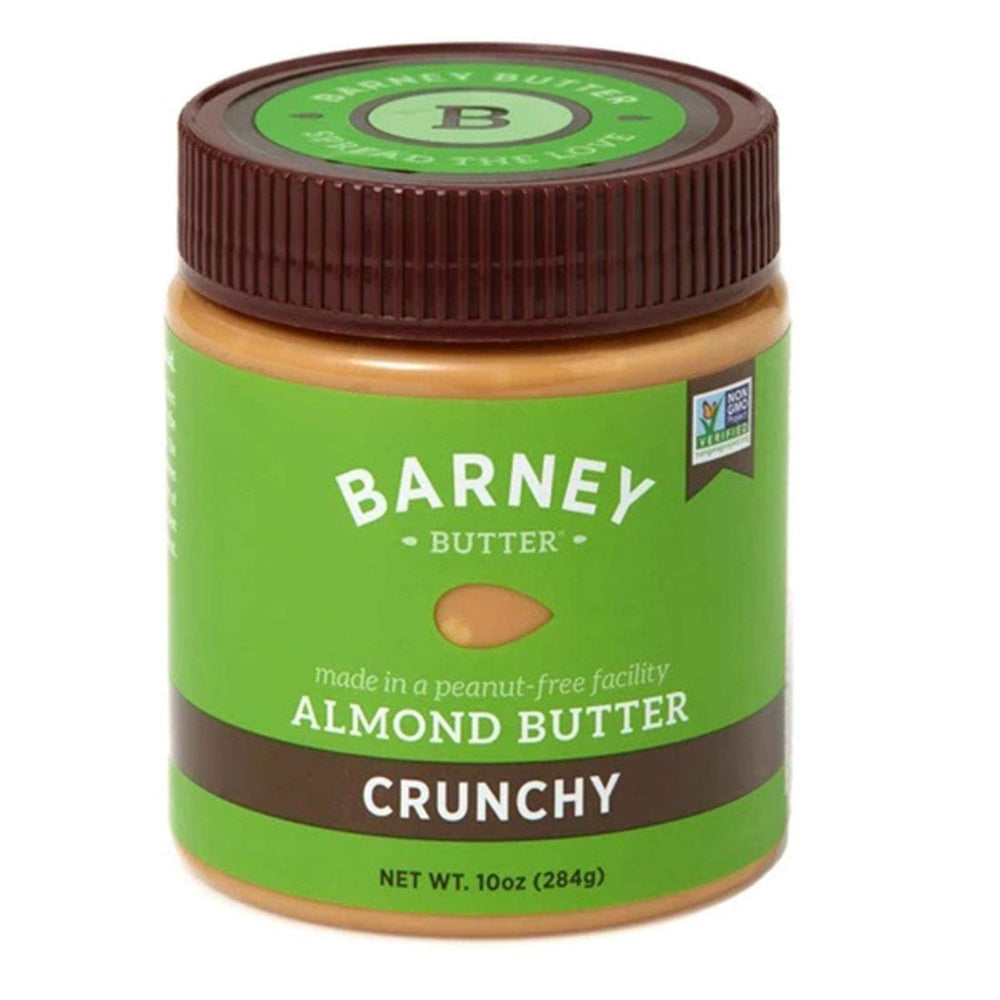 Barney Butter Crunchy Almond Butter Jar with diced almonds for added crunch.