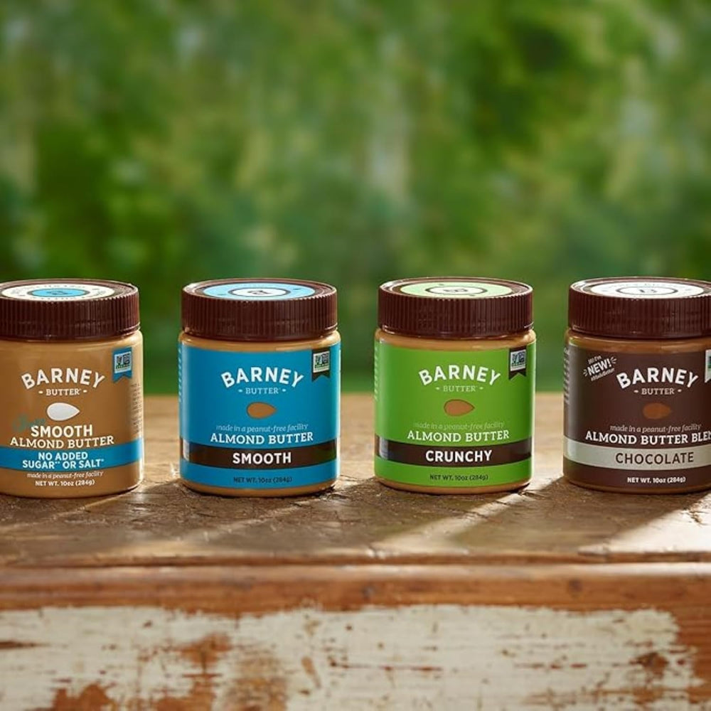 Barney Butter made in America with California almonds, supporting local farmers