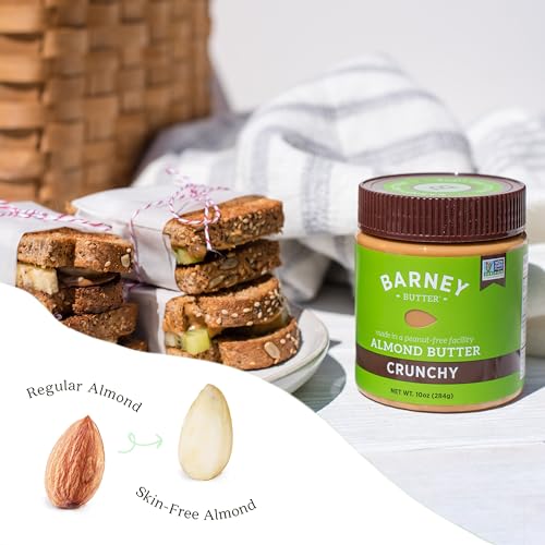 Barney Butter Skin-Free California Almonds emphasize clean, smooth spreadability.