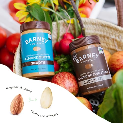 Barney Butter no-stir jar highlights convenient, ready-to-spread almond butter.