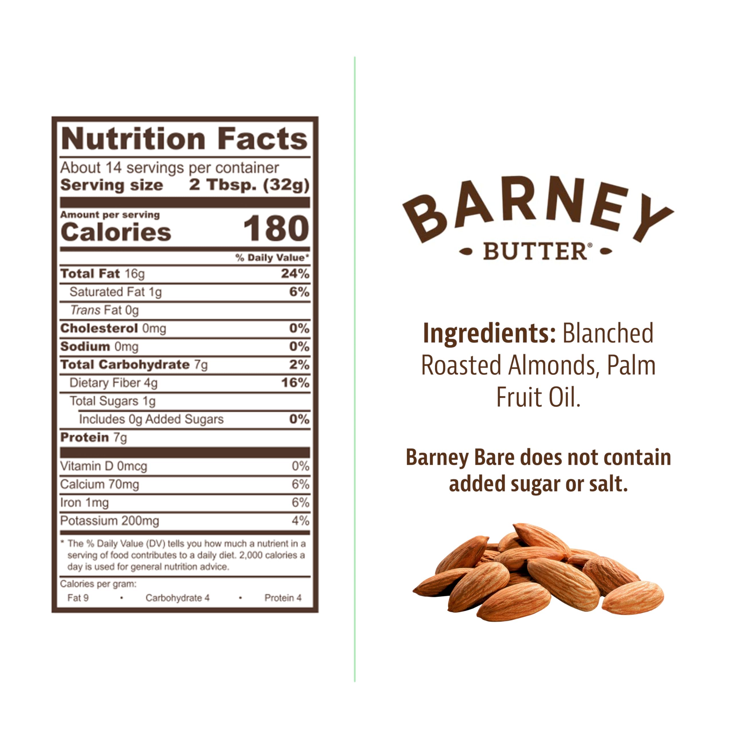 Barney Butter non-GMO and gluten-free almond butter suitable for keto and vegan diets