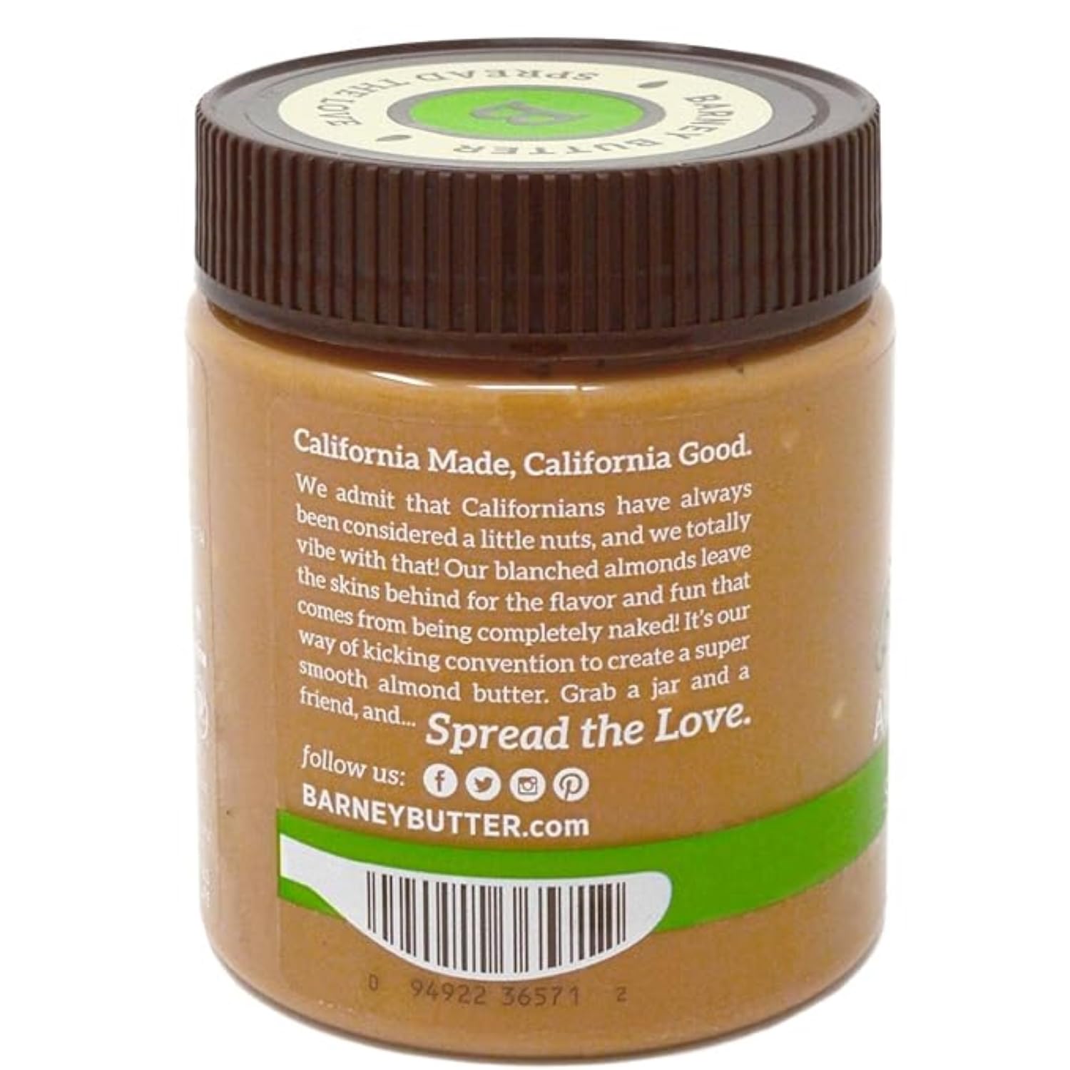 Barney Butter 10 oz jar packaging front reinforces brand trust