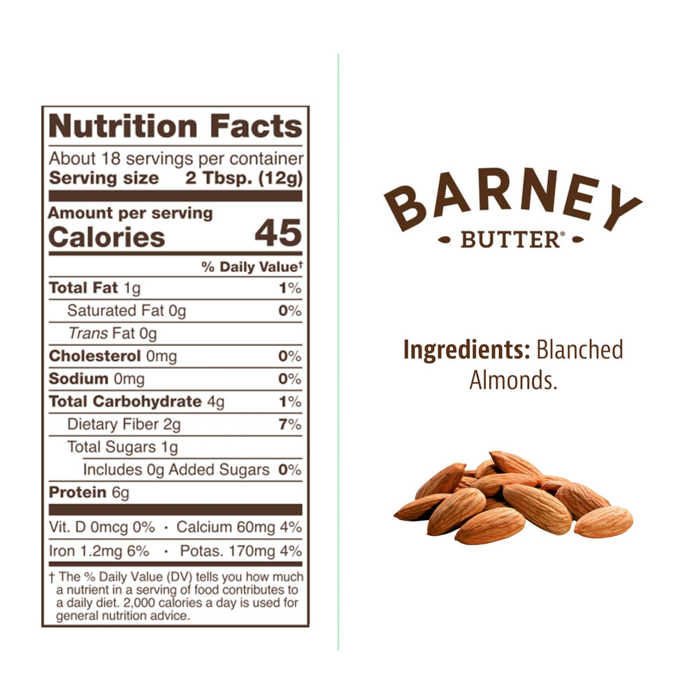 Barney Butter Powdered Almond Butter powder texture highlighting smooth, grit-free blending.