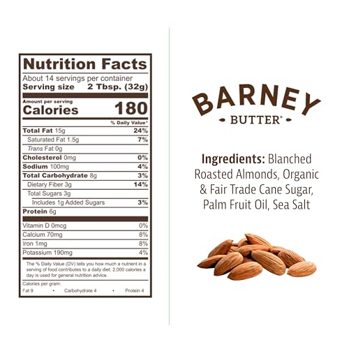 Barney Butter skin-free California almonds close-up, showcasing premium ingredients.