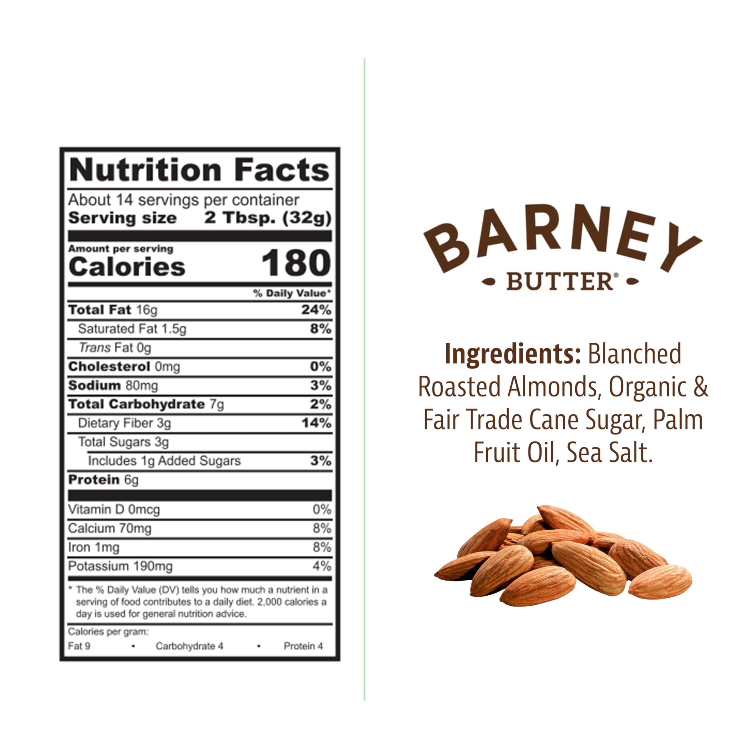 Barney Butter Skin-Free California Almonds highlight smooth base with grit-free bite
