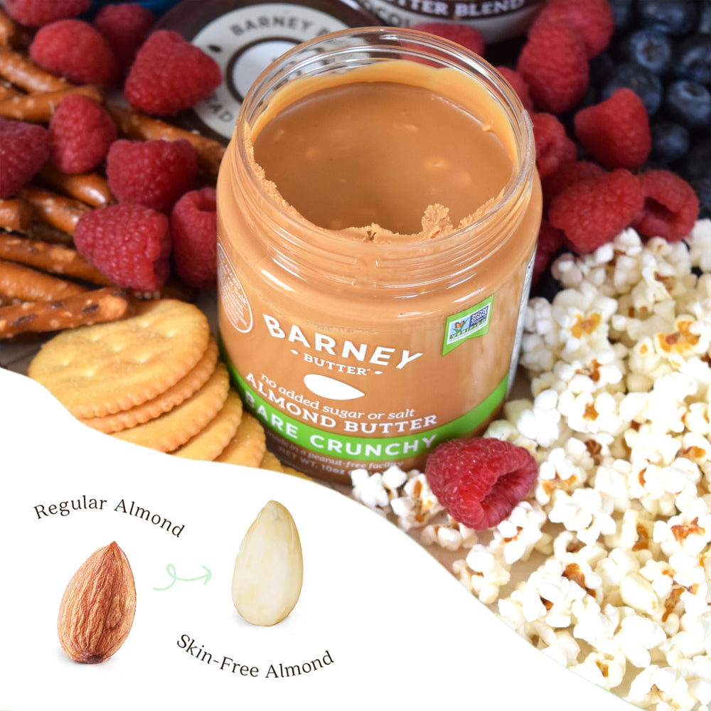 Barney Butter Skin-free California almonds highlighting premium quality for smooth mixing