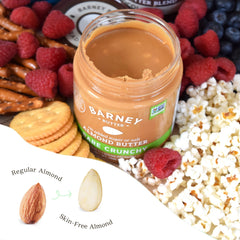 Barney Butter Skin-free California almonds highlighting premium quality for smooth mixing