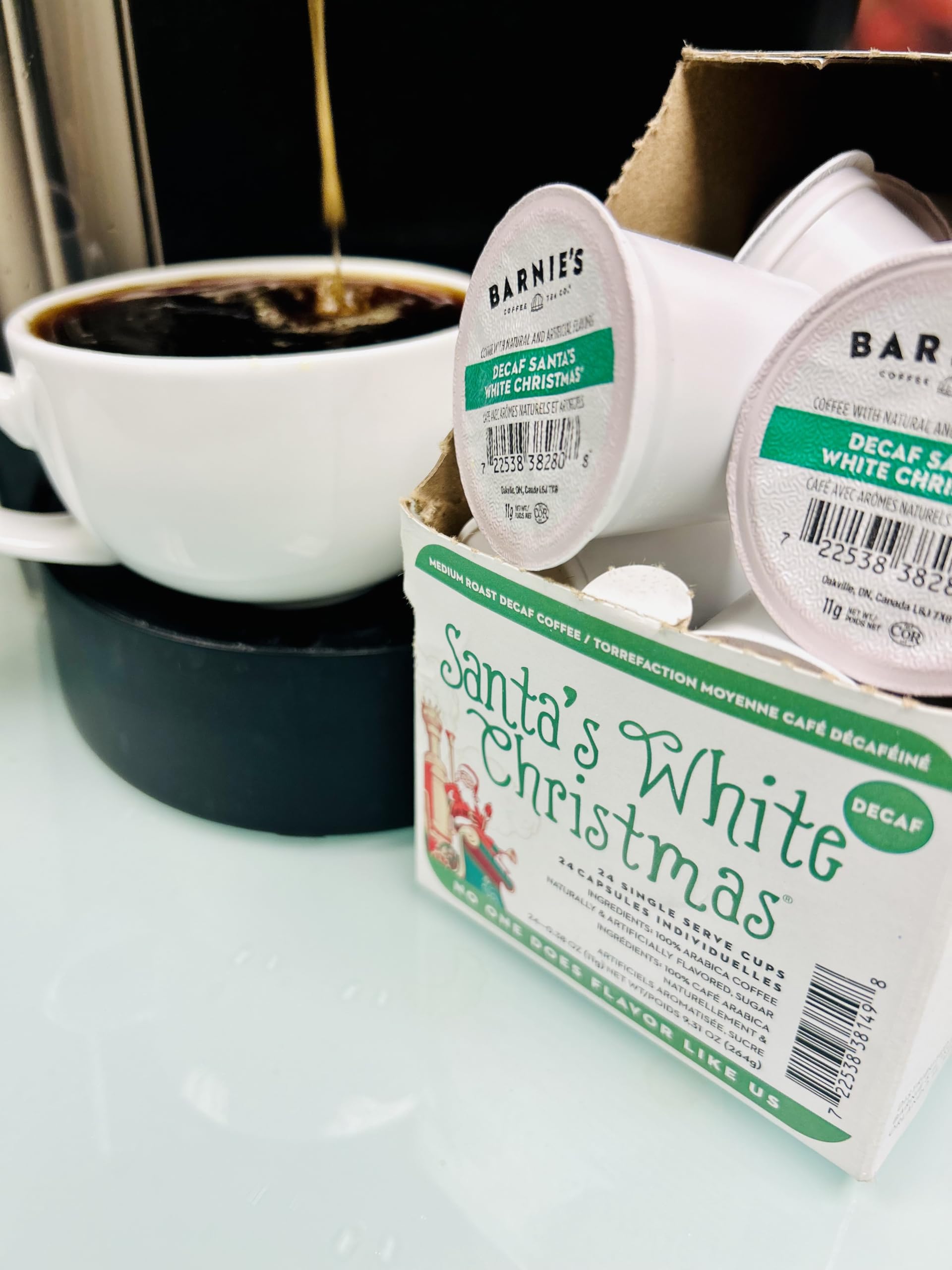 Nuts-free Barnie’s CoffeeKitchen K-Cup, clean and simple ingredients.