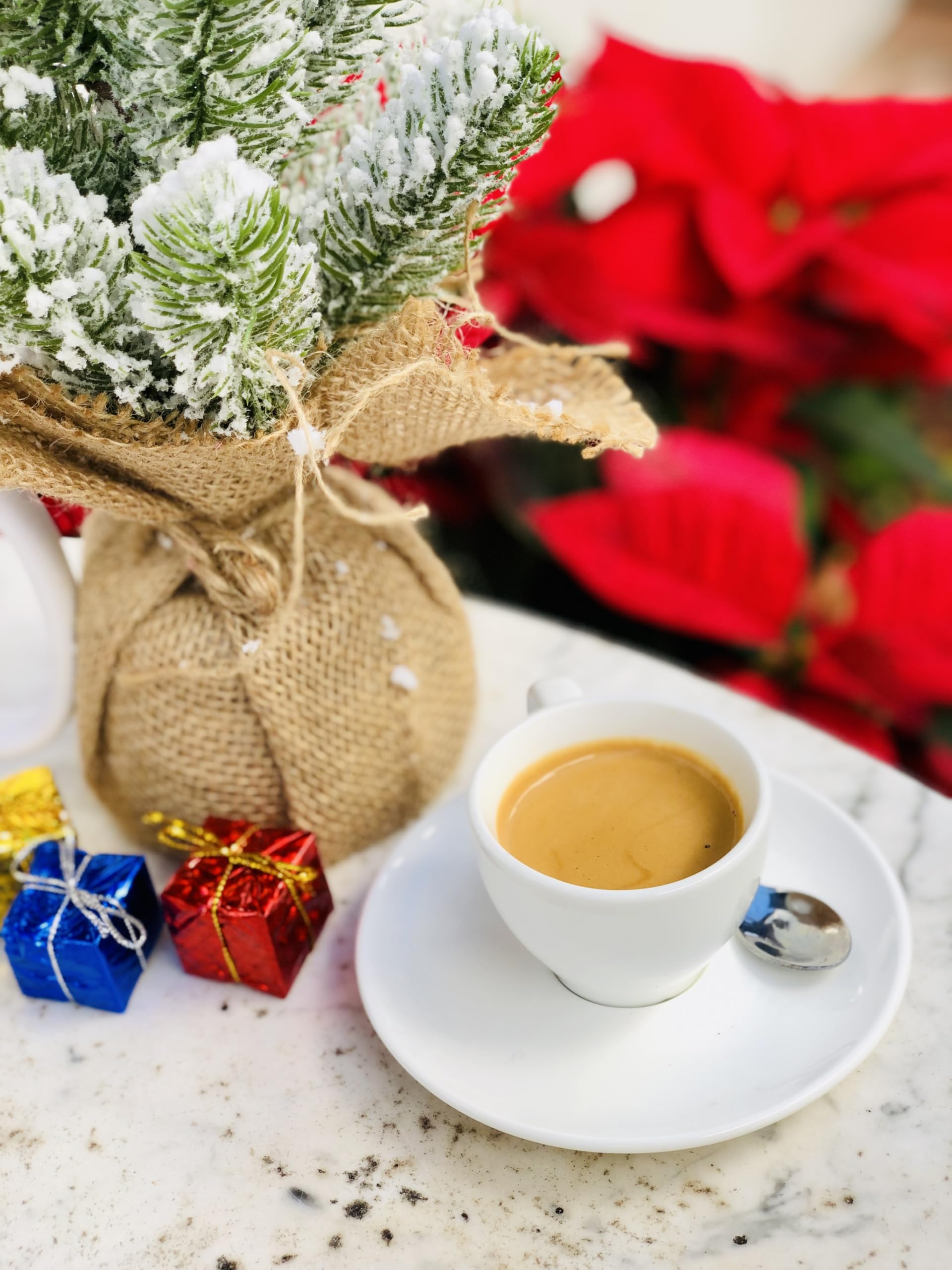 Bags with ribbon suggest festive holiday gifting