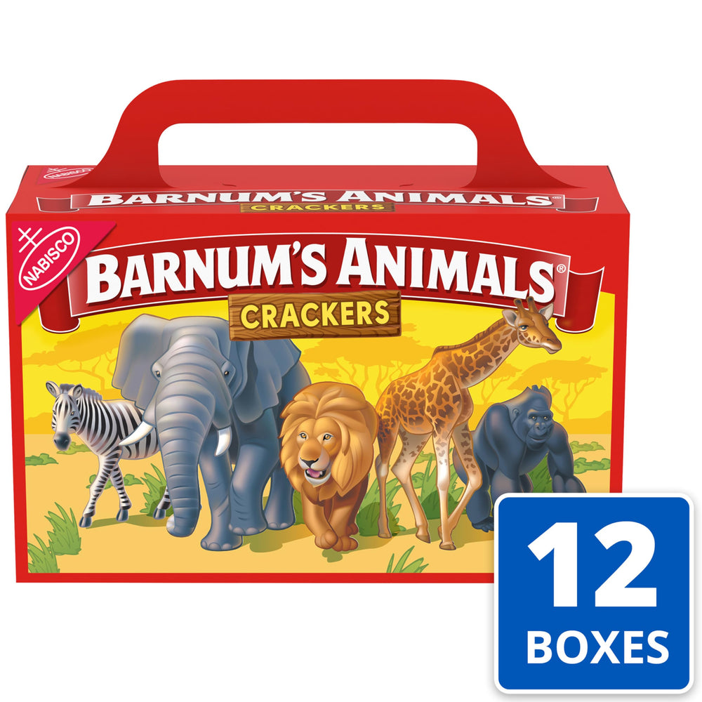 BARNUM'S Animal Crackers in a lunchbox setup for kids