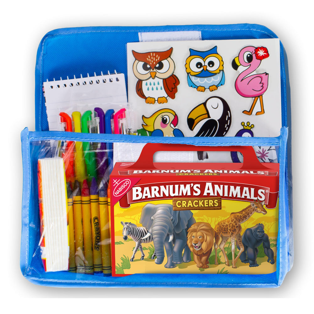 On-the-go BARNUM'S Animal Crackers travel snack setup