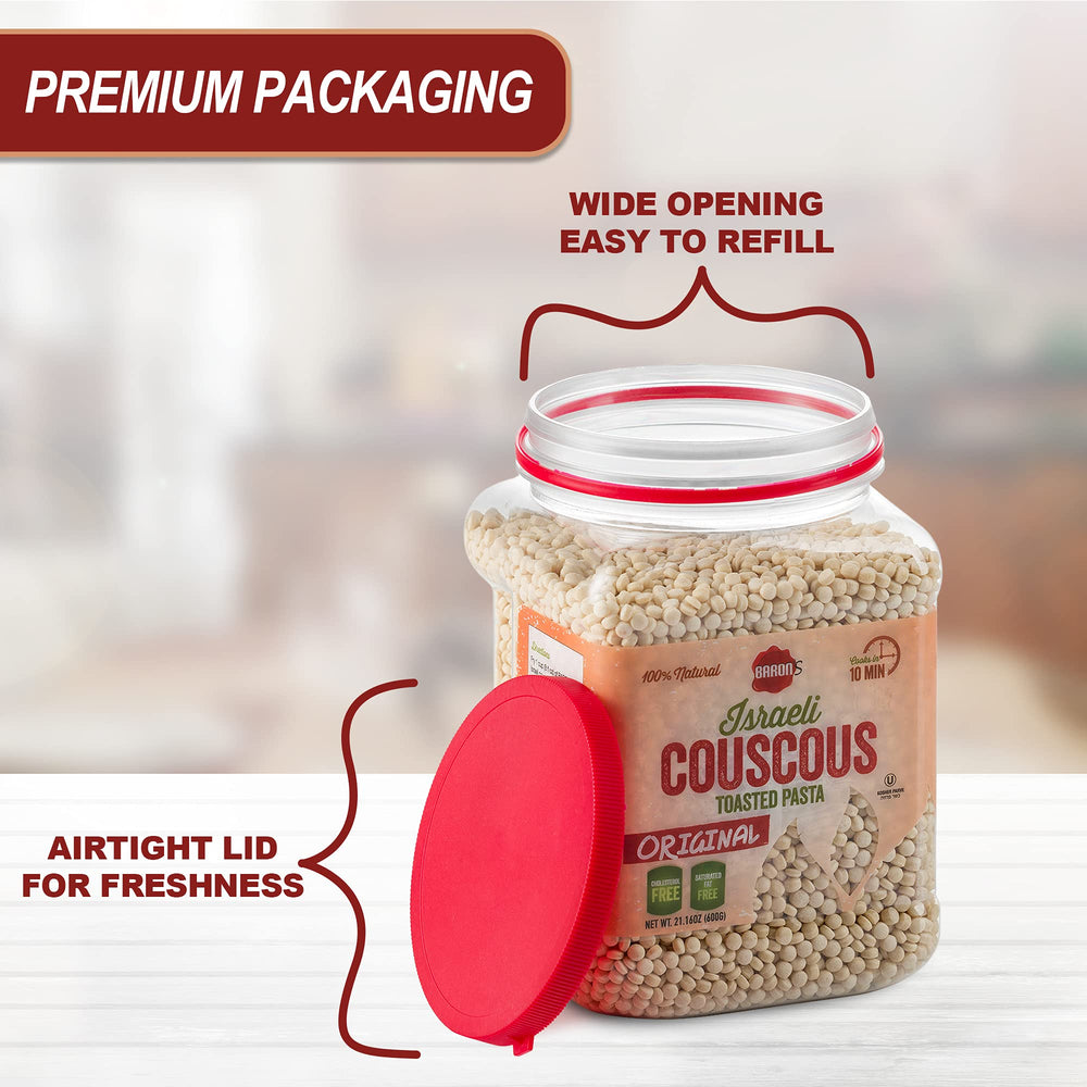 Baron's 100% natural pearled noodles with wholesome texture.