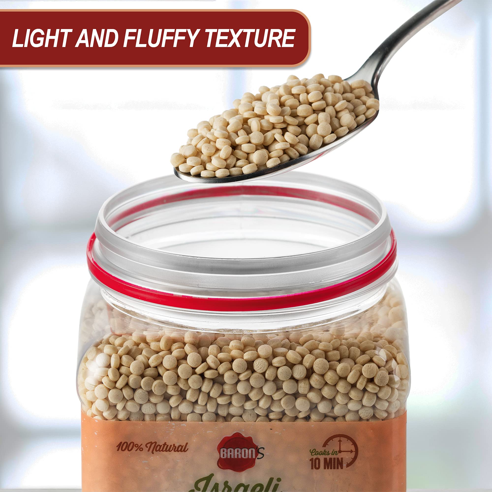 Baron's two-pack jars offer family-sized portions for meals.