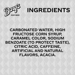 Barq's Root Beer 6-pack on shelf, great value for gatherings.