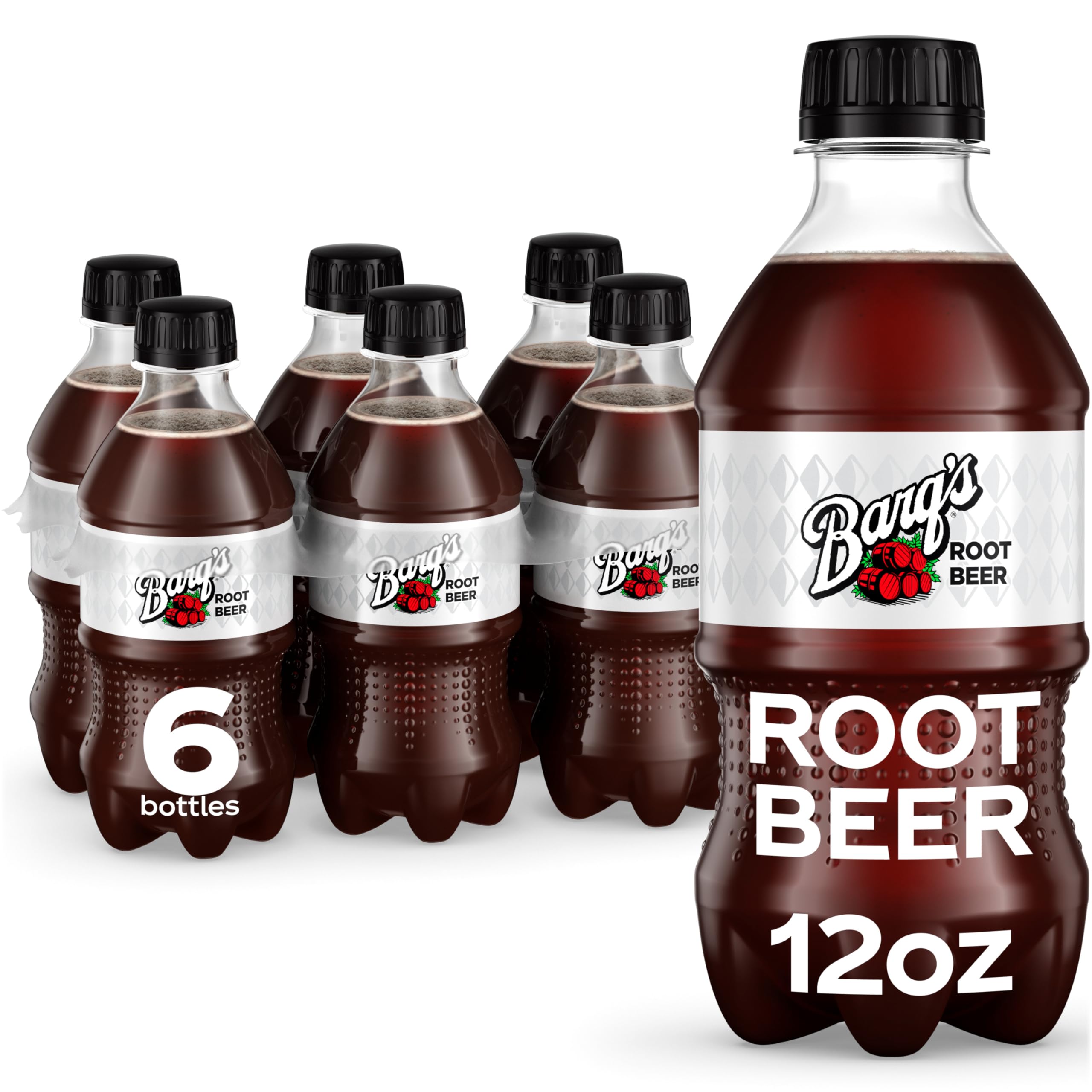 Barq's Root Beer bottle 12oz ready for a refreshing sip.